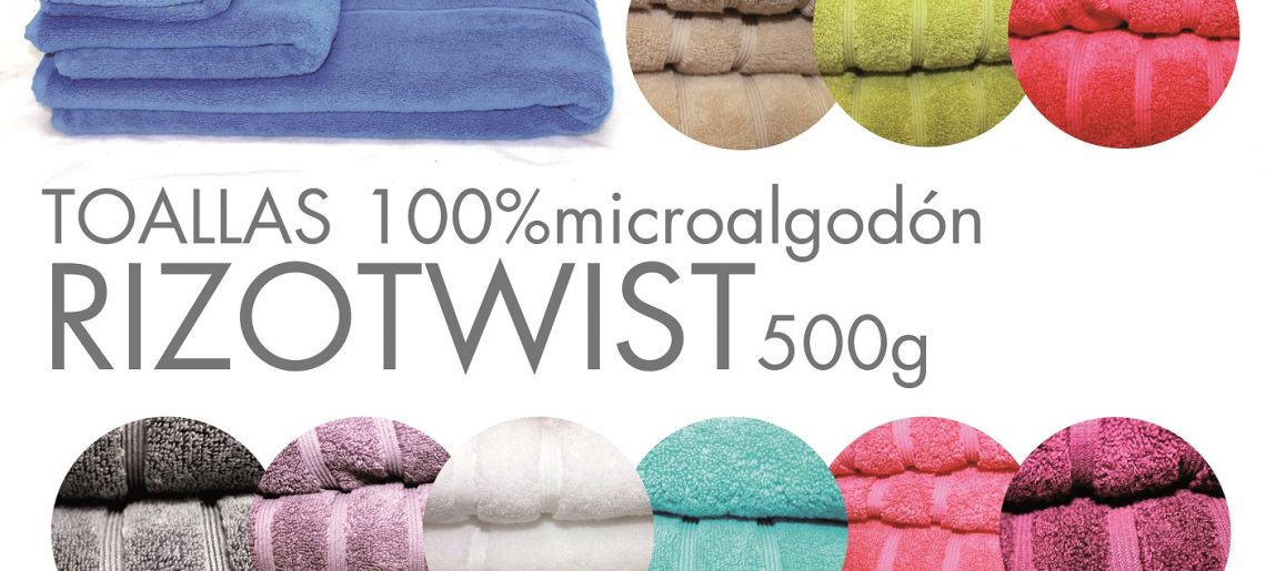 Colección especial de toallas en microalgodón rizo twist